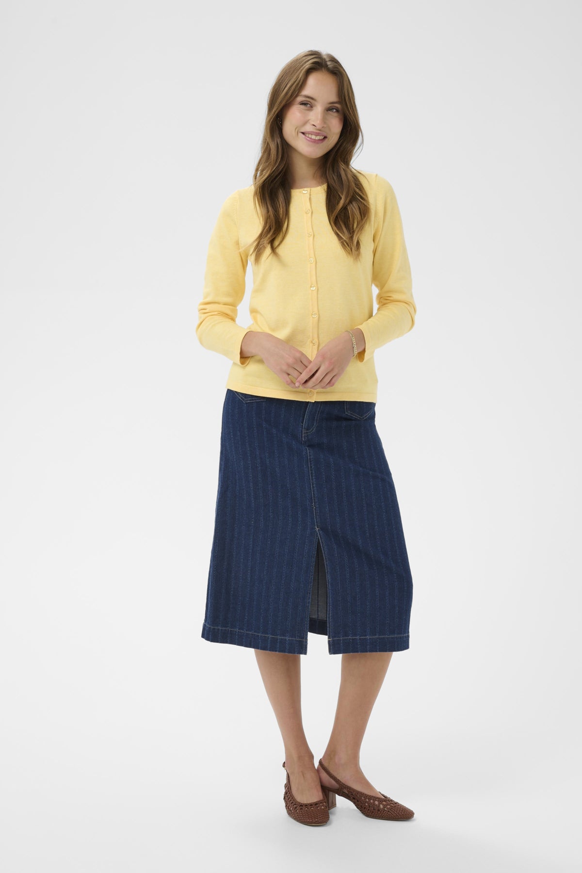 Cardigan Mila | Jaune citron