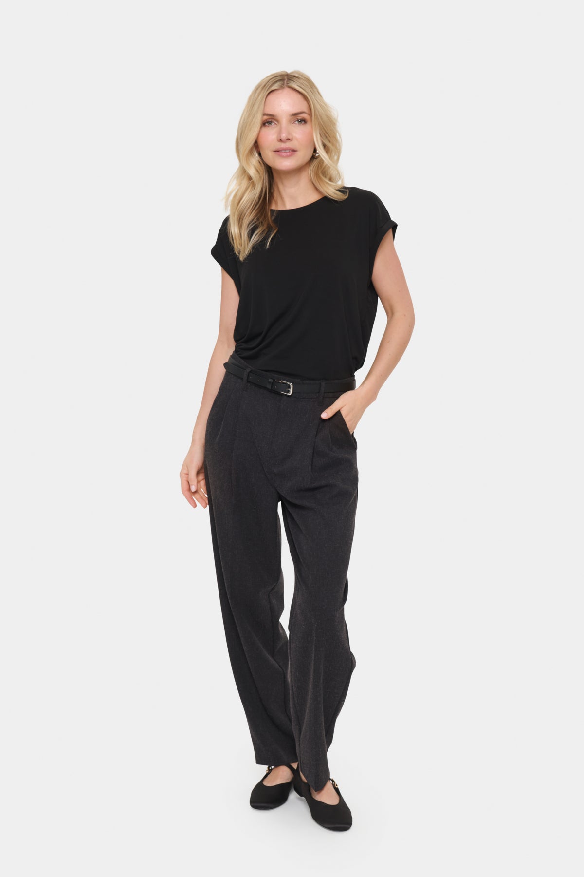 T-shirt Adelia - Saint Tropez | Noir
