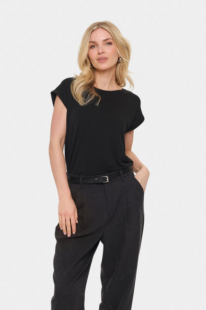 T-shirt Adelia - Saint Tropez | Noir