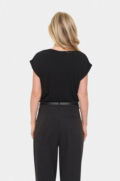 T-shirt Adelia - Saint Tropez | Noir