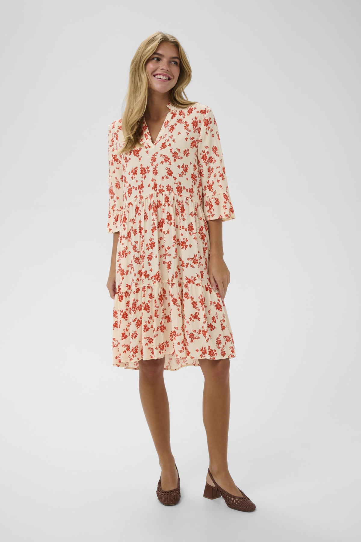 Robe Eda | Rouge tangerine