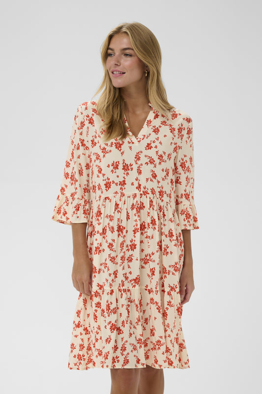 Robe Eda | Rouge tangerine