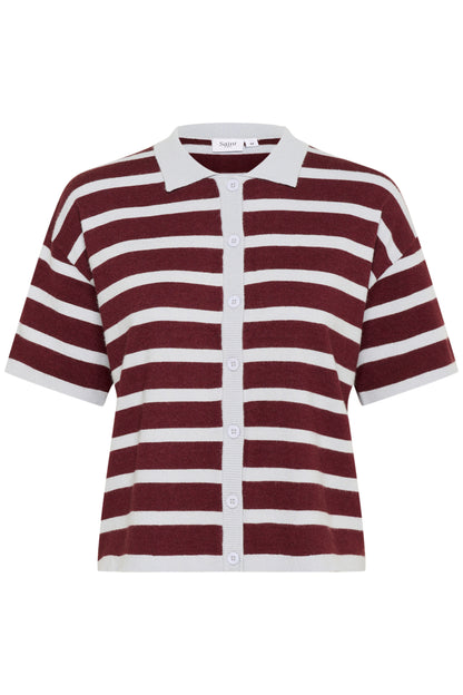 Polo cardigan Likam | Chocolat