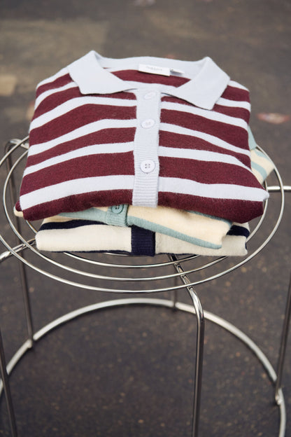 Polo cardigan Likam | Chocolat