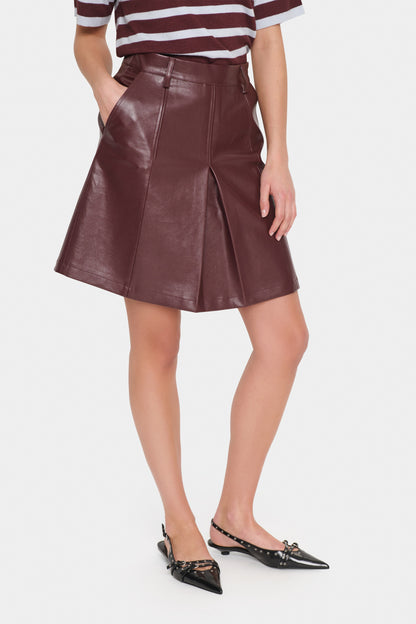 Jupe Lavinia | Chocolat bordeaux