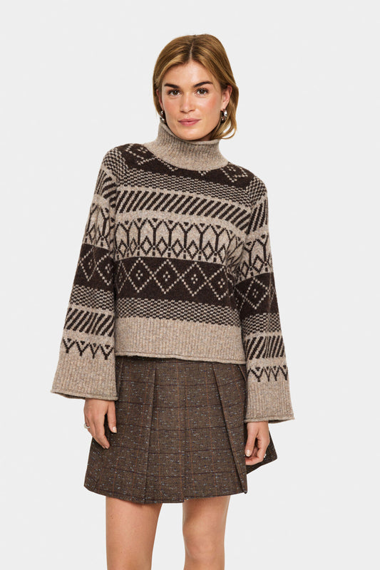 Tricot Micha | Brun