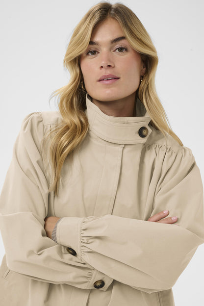 Manteau Olina | Beige Oxford