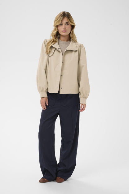 Manteau Olina | Beige Oxford