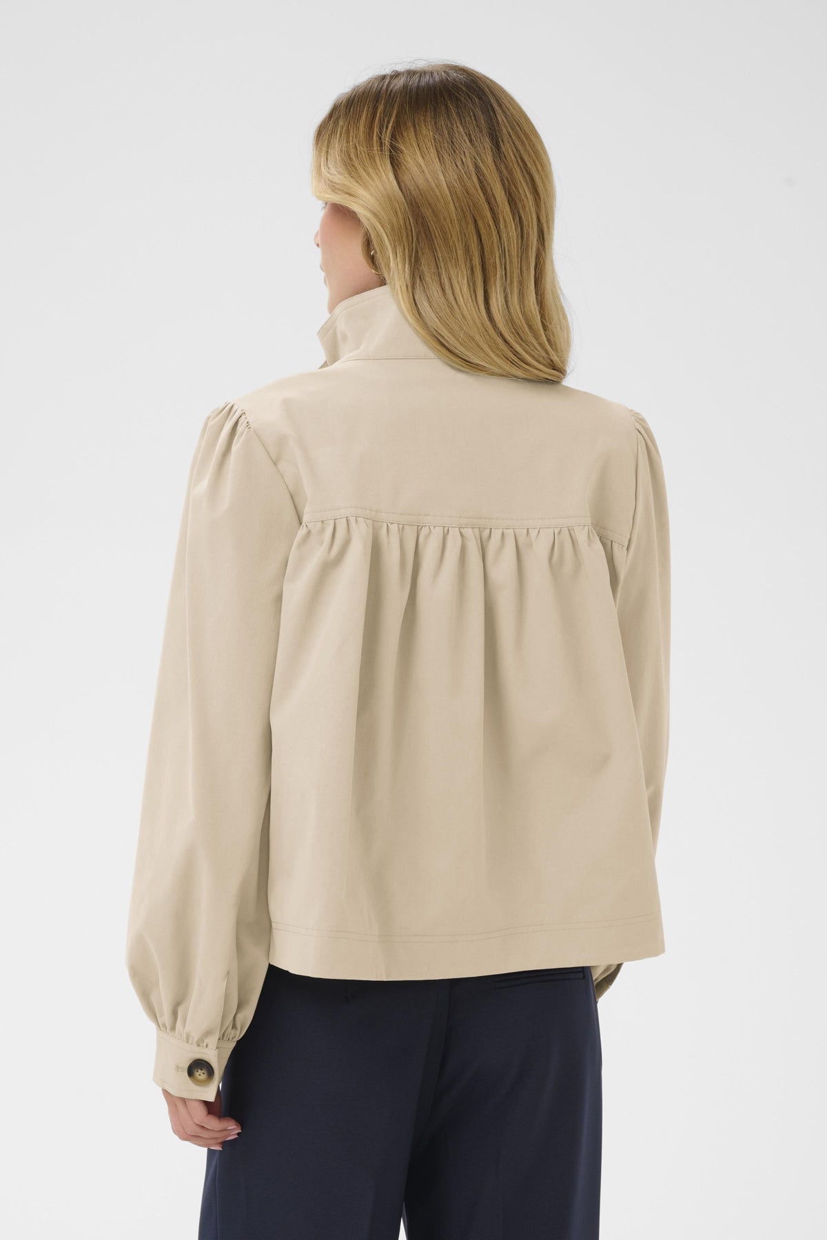 Manteau Olina | Beige Oxford