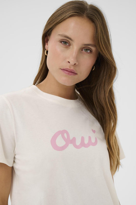 T-shirt Odine | Blanc cassé