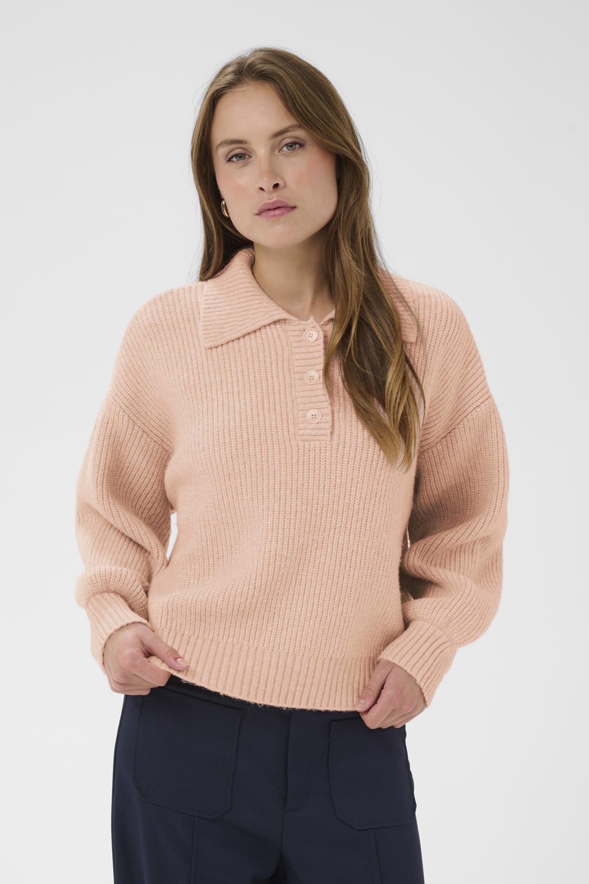 Tricot Ottoline | Rose perle