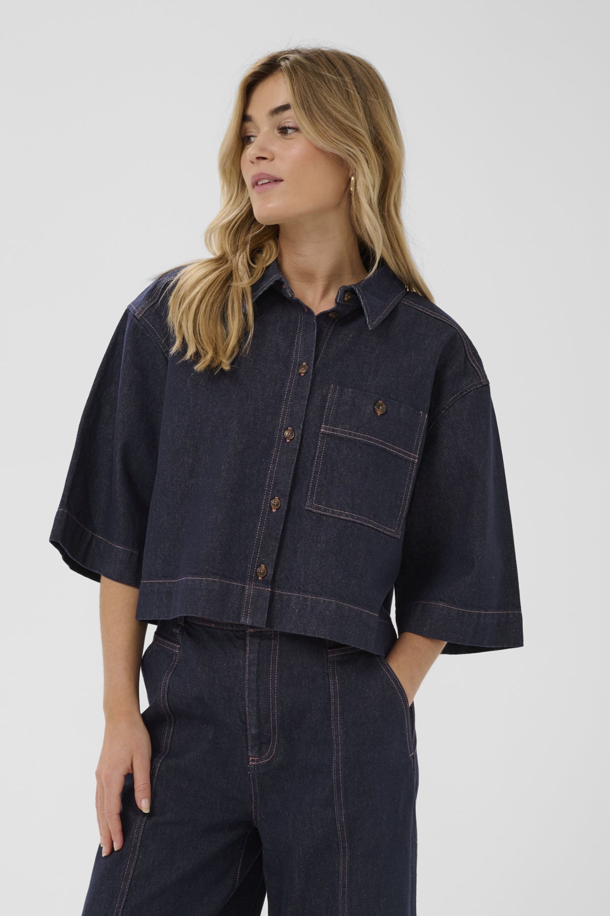 Chemise Posey | Bleu foncé