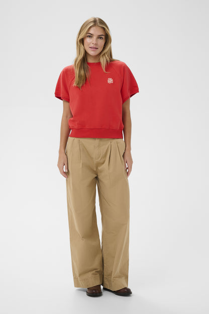 Chandail Paulette - Saint Tropez | Rouge tangerine
