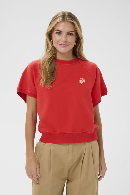 Chandail Paulette - Saint Tropez | Rouge tangerine