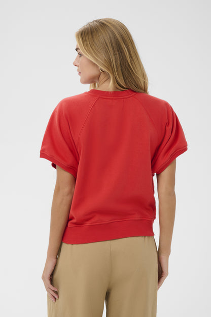 Chandail Paulette - Saint Tropez | Rouge tangerine