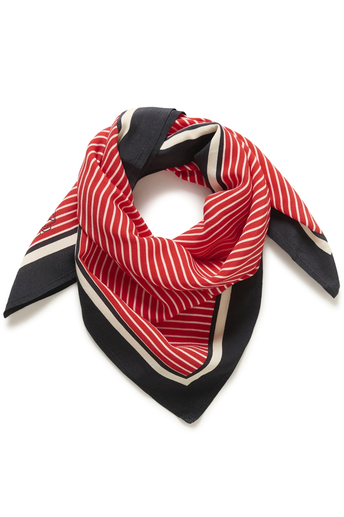 Foulard Priscilla - Saint Tropez | Rouge et noir