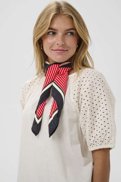 Foulard Priscilla - Saint Tropez | Rouge et noir