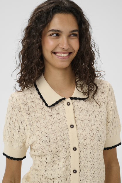 Cardigan polo Ronette - Saint Tropez | Écru
