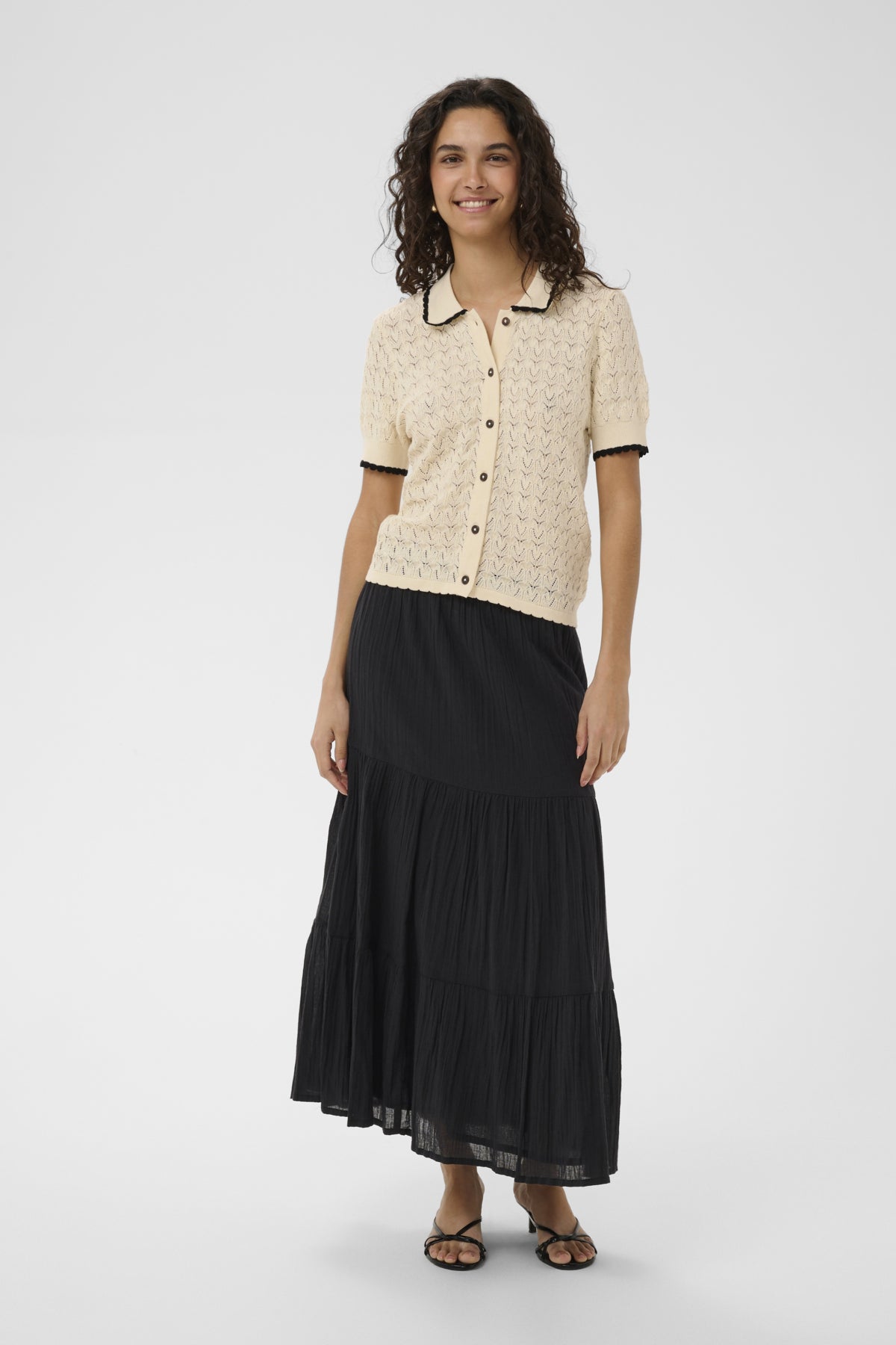Cardigan polo Ronette - Saint Tropez | Écru