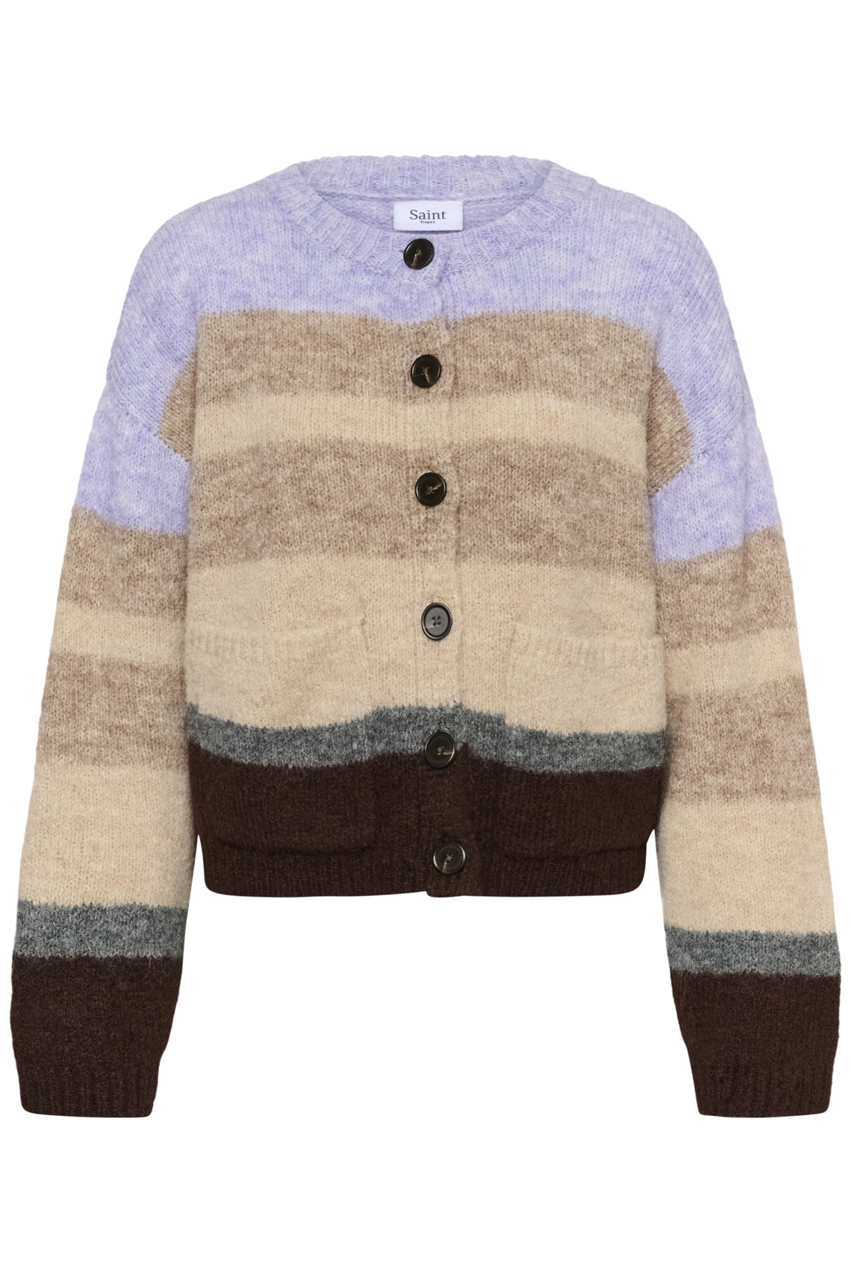 Cardigan Seraphina - Saint Tropez | Chocolat - lilas