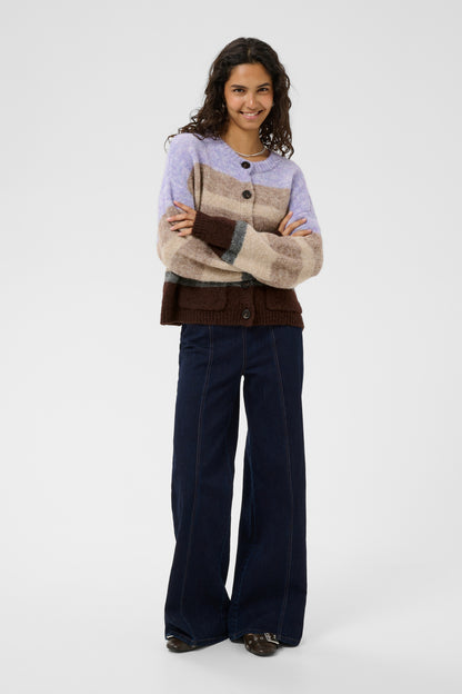 Cardigan Seraphina - Saint Tropez | Chocolat - lilas
