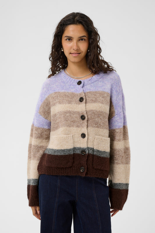 Cardigan Seraphina - Saint Tropez | Chocolat - lilas
