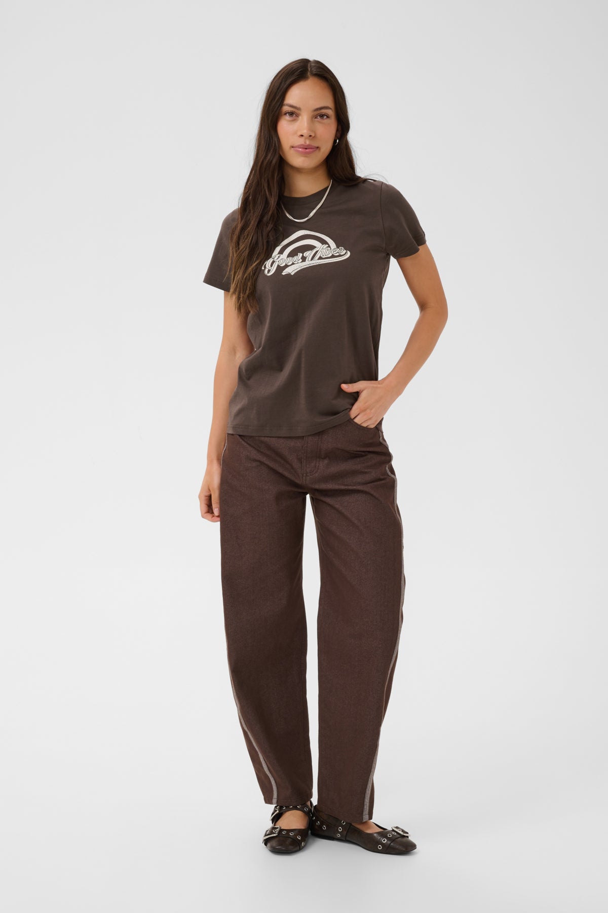 T-shirt Suvi - Saint Tropez | Brun chocolat