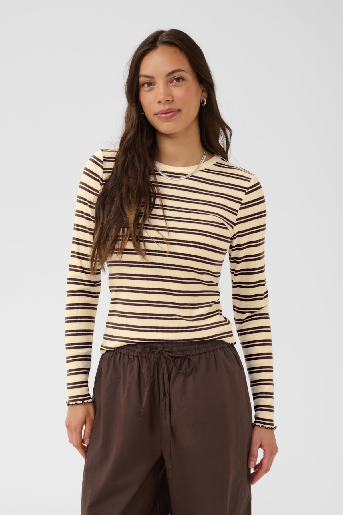 Chandail Olalia - Saint Tropez | Chocolat rayures
