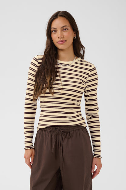 Chandail Olalia - Saint Tropez | Chocolat rayures