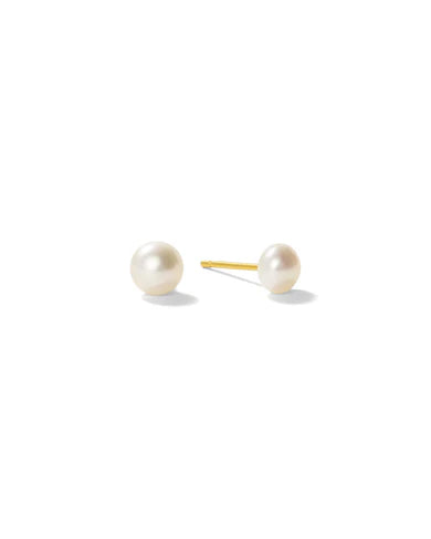 Boucles d'oreilles Perle d'eau douce | Or