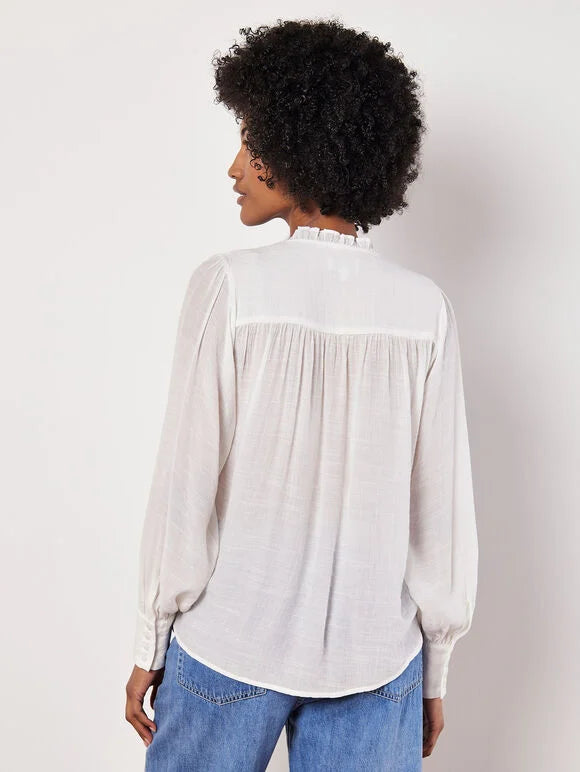 Blouse bouffante | Blanche