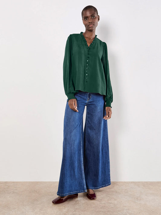 Blouse Boho | Vert émeraude