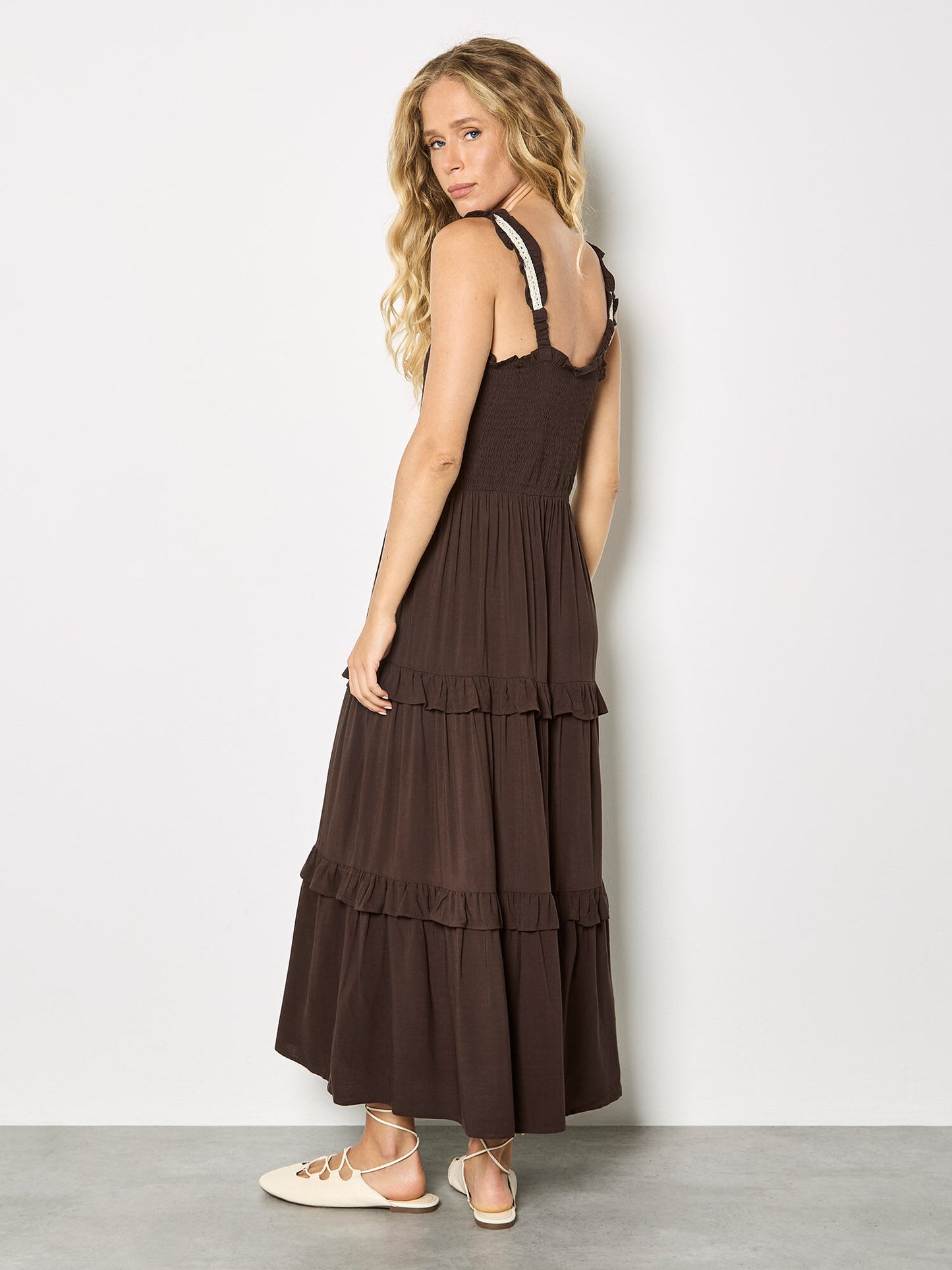 Robe Abby - Apricot | Brune