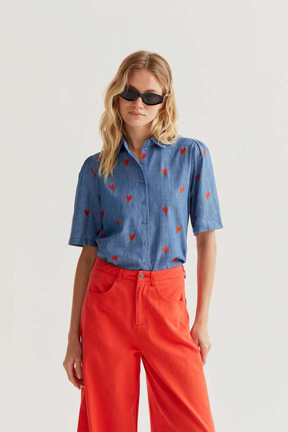 Chemise Leia - Compañía Fantástica | Bleu chambray