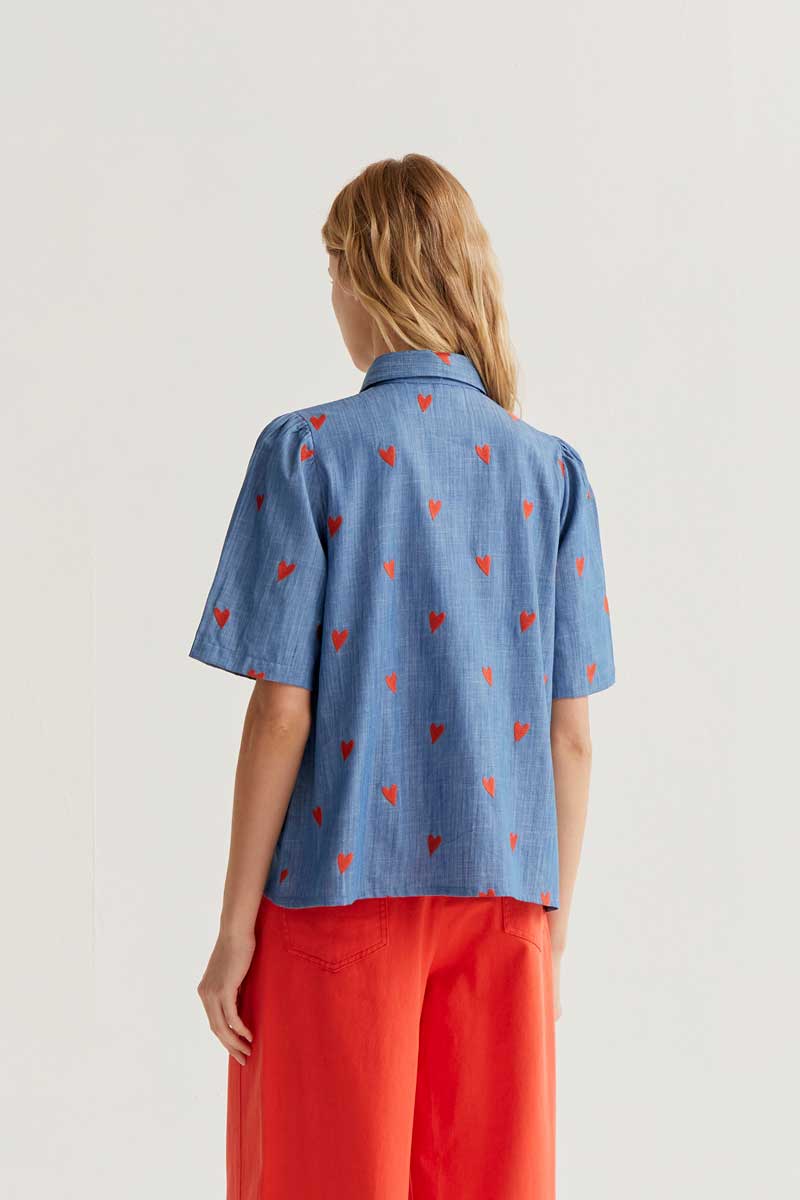 Chemise Leia - Compañía Fantástica | Bleu chambray