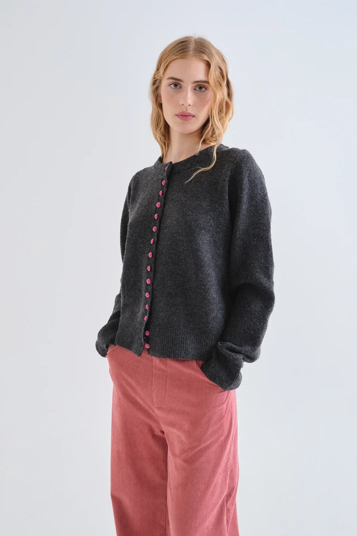 Cardigan Pauline - Compañía Fantástica | Gris foncé
