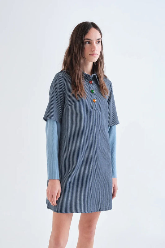 Robe Élisa - Compañía Fantástica | Bleu moyen