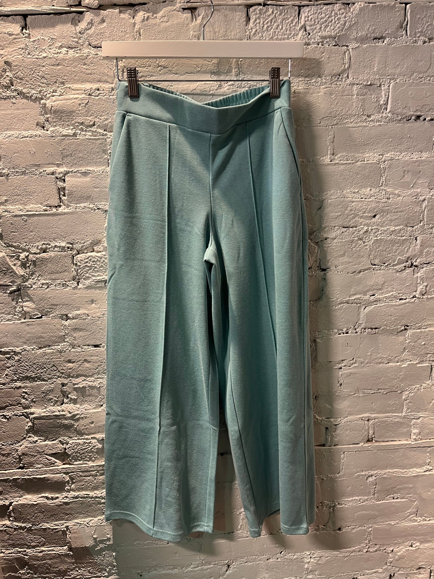 Pantalon Kate Piqué | Bleu du Nil
