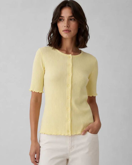 T-shirt Prisella - Ichi | Jaune