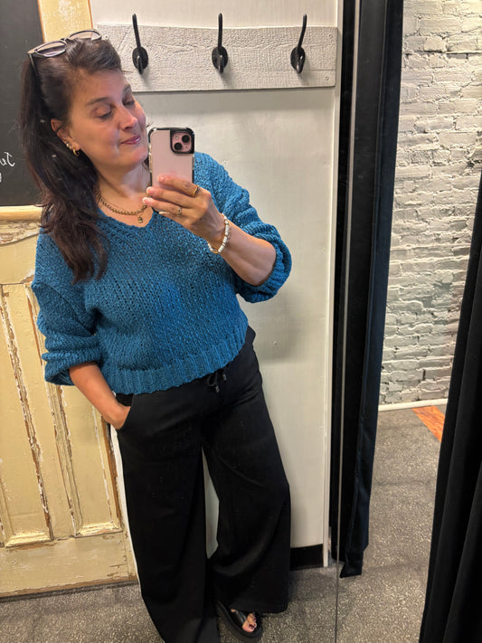 Tricot Paulina | Bleu