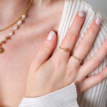 Bague ajustable Golden Hour | Or