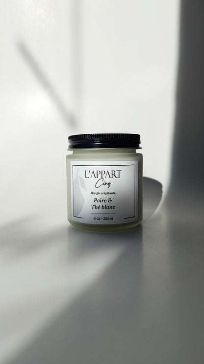 Bougie à mèche | Poire & Thé blanc