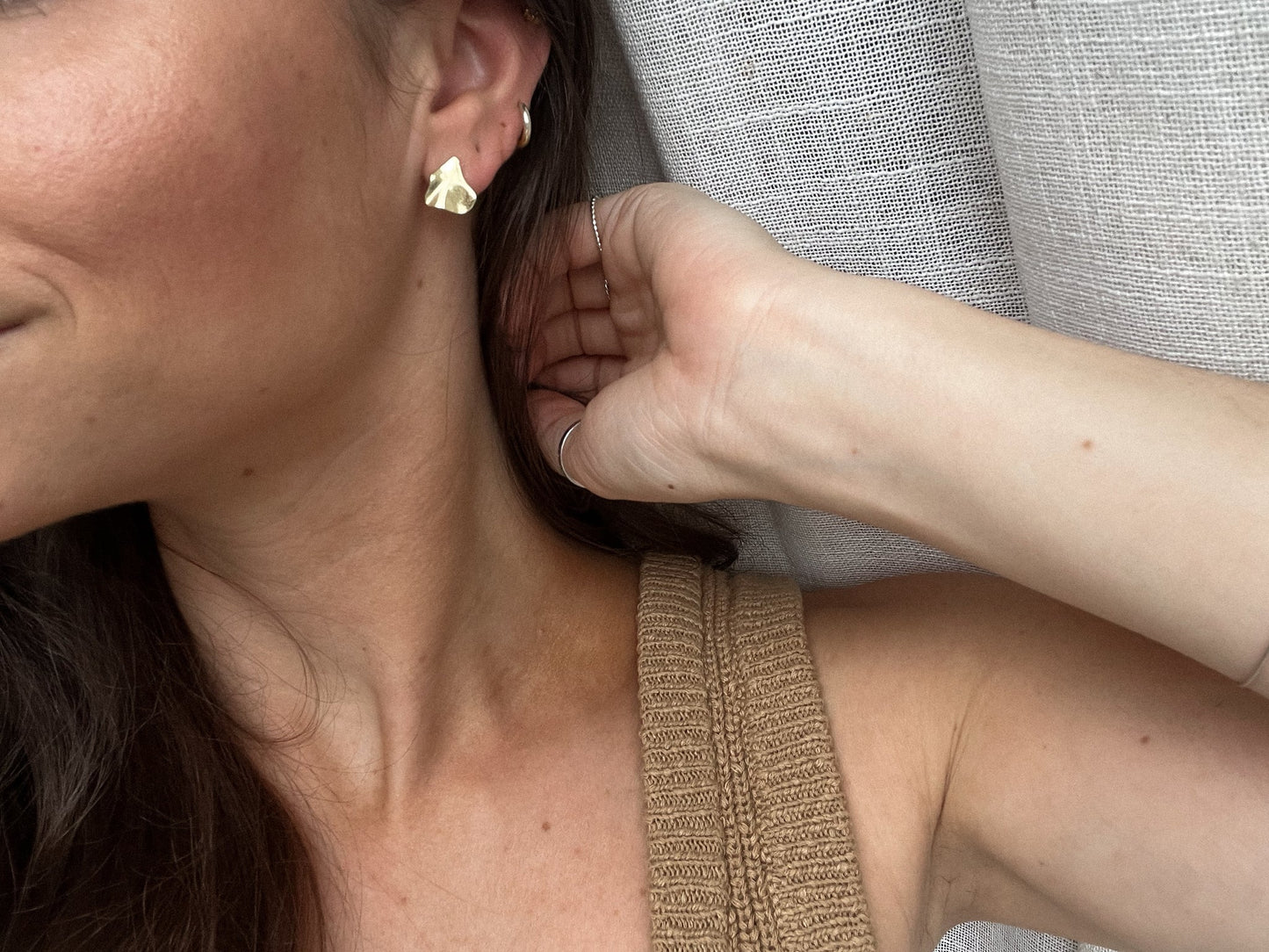 Boucles d'oreilles Costa | Dorée