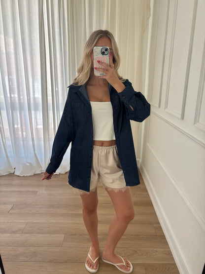Chemise Blair - dailystory | Bleu foncé