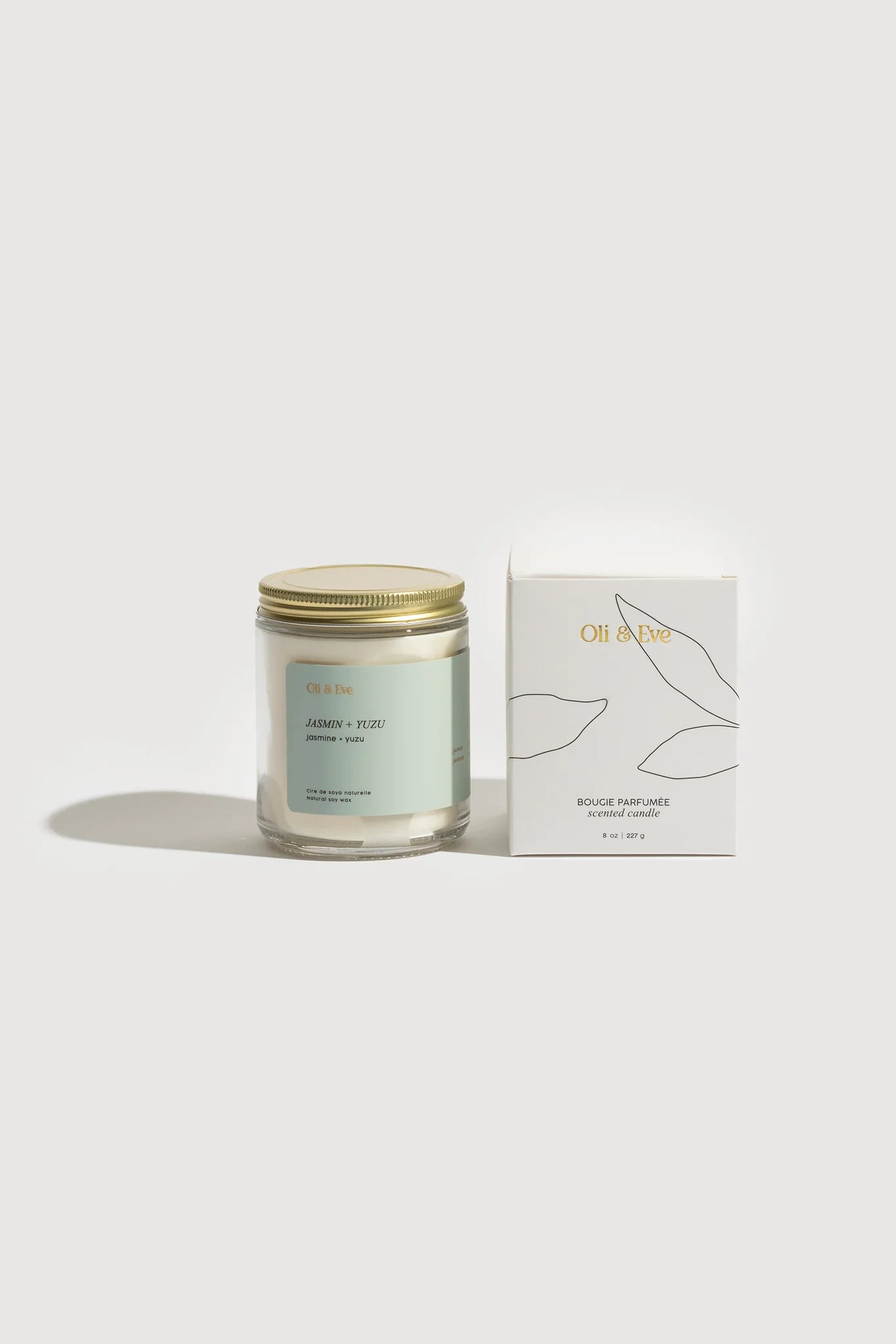 Bougie verre clair - Oli & Eve | JASMIN & YUZU