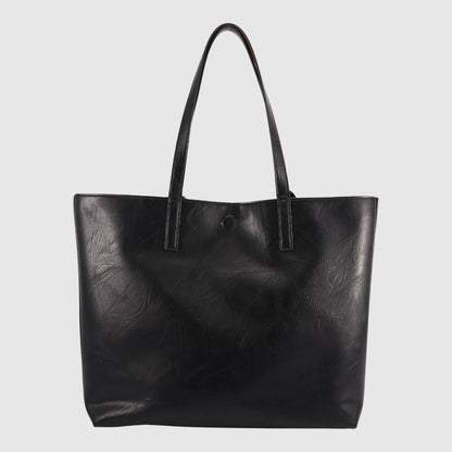 Sac à main réversible Julianne - ZAC | Noir - Cognac