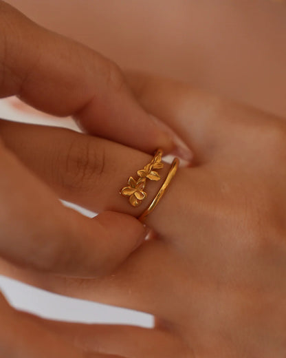 Bague Bloom ajustable | Or