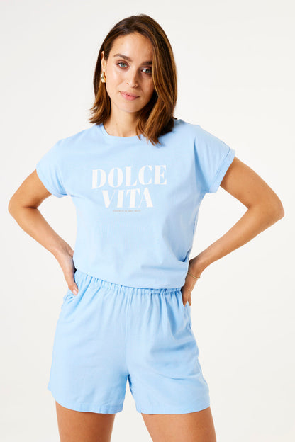 T-Shirt Vita | Bleu pâle