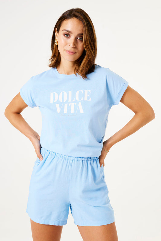 T-Shirt Vita | Bleu pâle