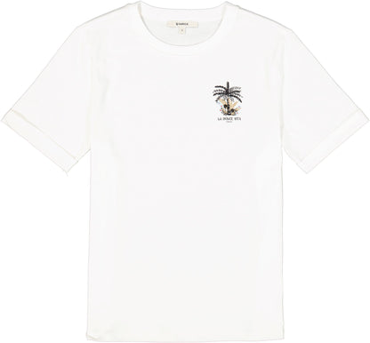 T-Shirt Palmier | Blanc cassé